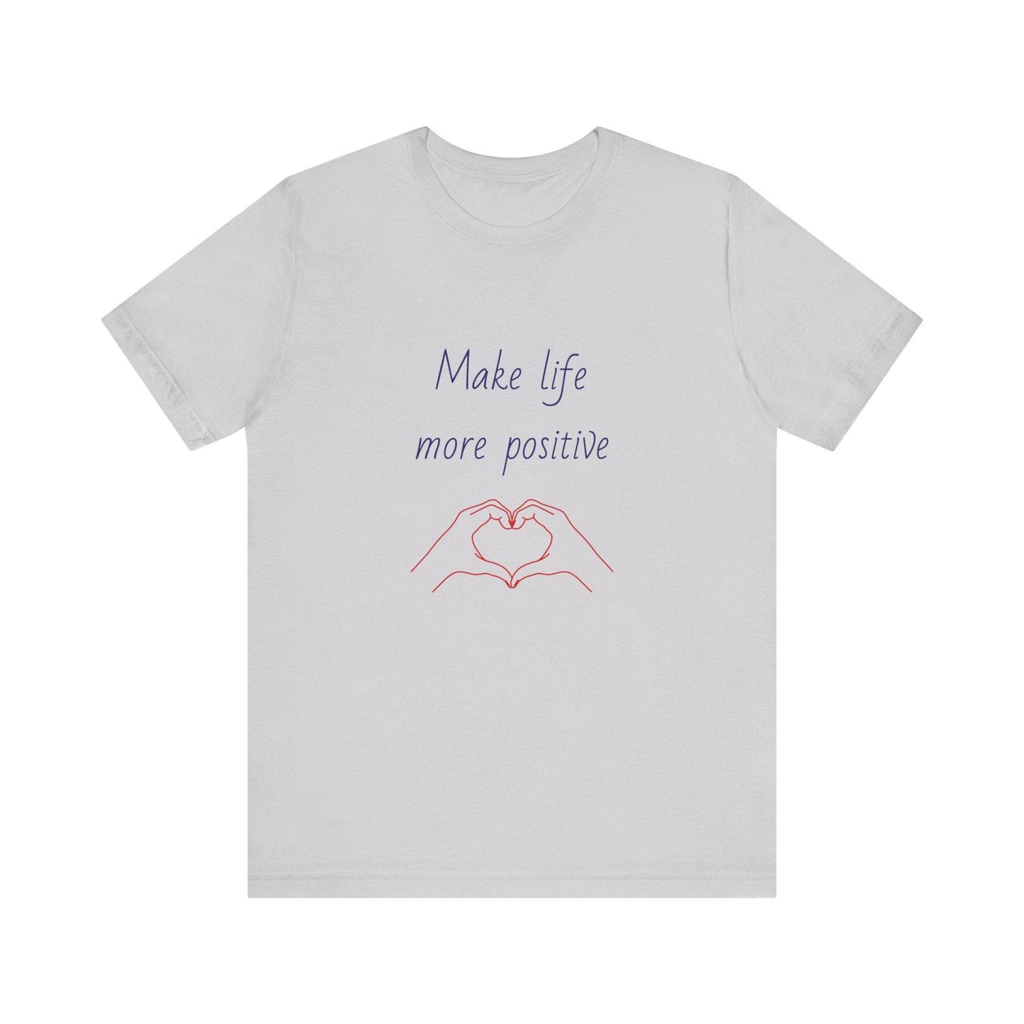 Positive Vibes Unisex Short Sleeve Tee - Make Life More Positive - The Dreamer's Bookshop.