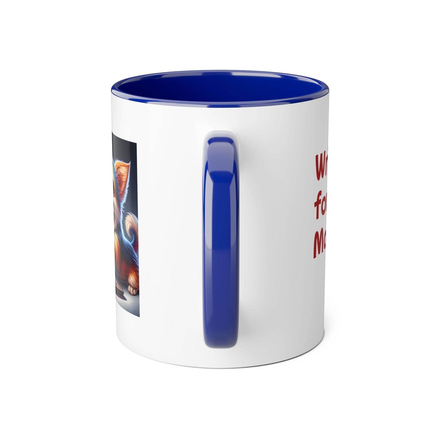 Funny Dog Writer Accent Mug - 11oz Coffee Cup for Book Lovers - The Dreamer's Bookshop.