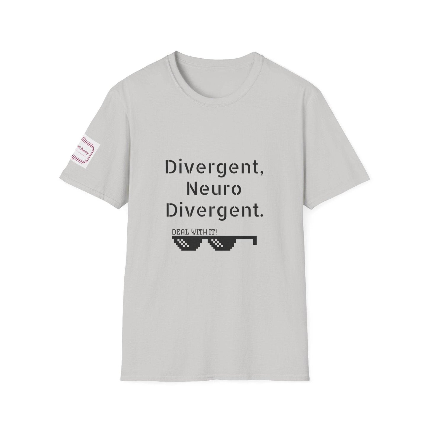 Divergent Neuro Divergent T-Shirt - Unisex Softstyle Tee for Neurodiversity Awareness - The Dreamer's Bookshop.