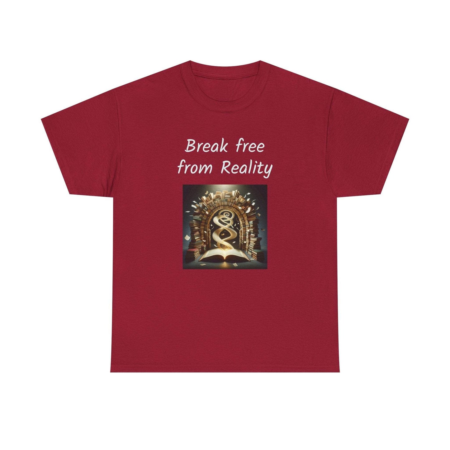 Break Free - Graphic Tee - Unisex Heavy Cotton T-Shirt - Book Lovers - The Dreamer's Bookshop.