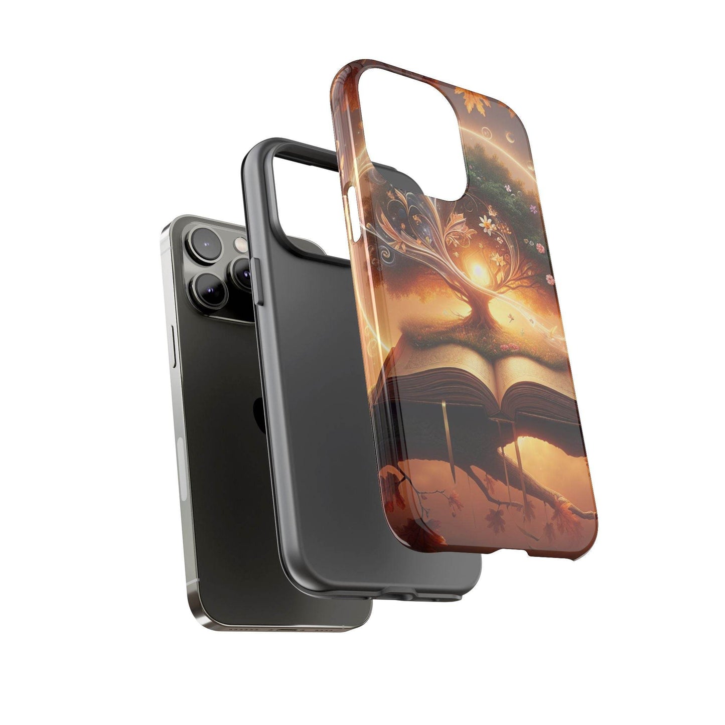 Nature-Inspired iPhone & Samsung Phone Case with Tree of Life Design - The Dreamer's Bookshop.