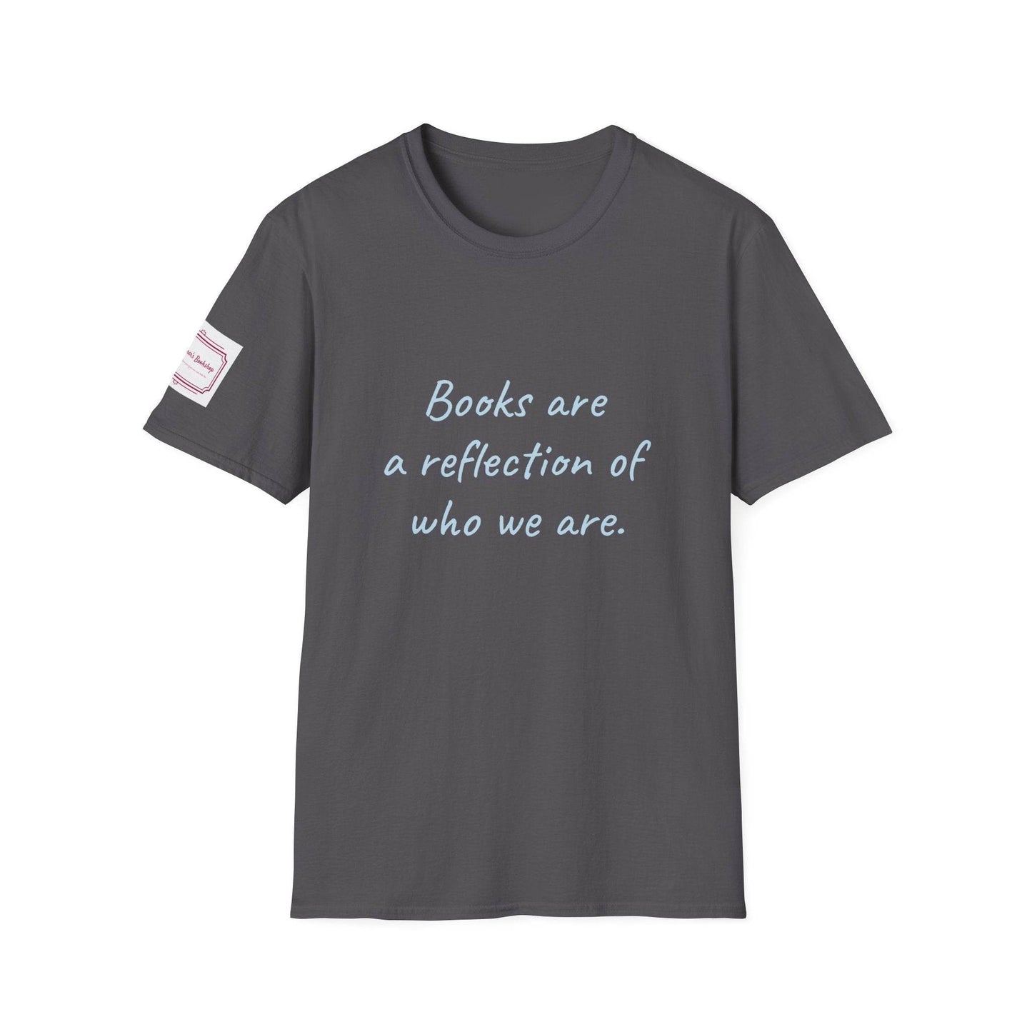 Books Are a Reflection Unisex Softstyle T-Shirt – Perfect for Book Lovers & Readers - The Dreamer's Bookshop.