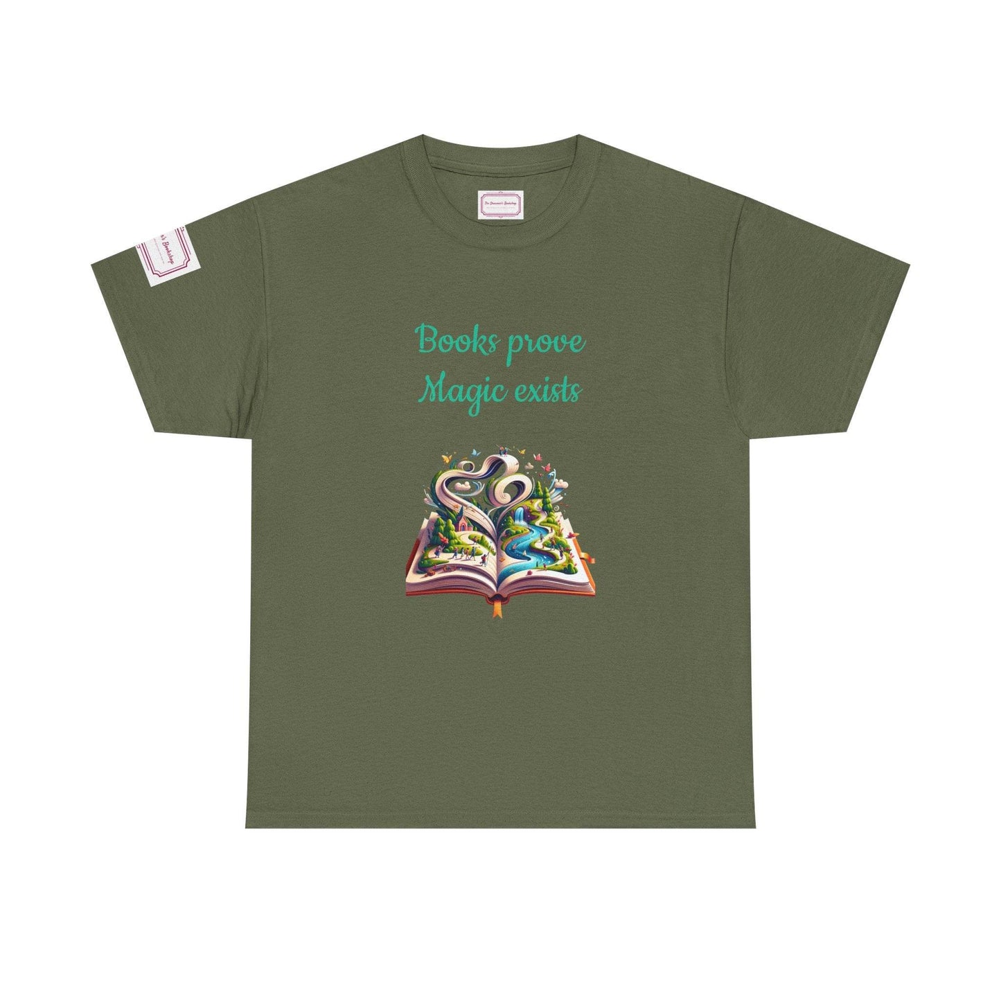 Magic exists - Unisex Heavy Cotton Tee - Perfect for Book Lovers - The Dreamer's Bookshop.