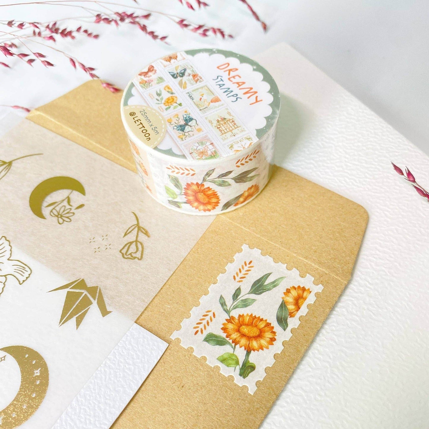 LETTOOn - Stempel Washi Tape - Dreamy Stamps - The Dreamer's Bookshop.