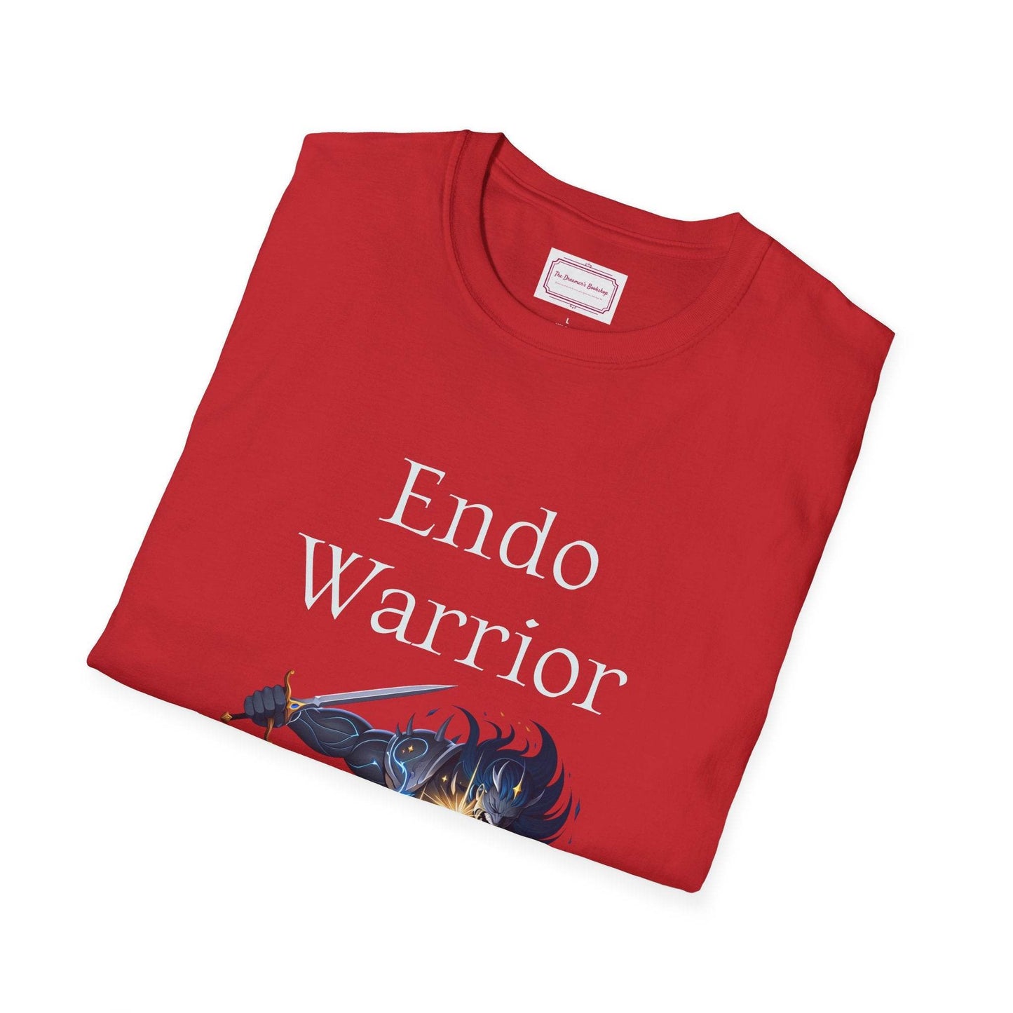 Endometriosis Warrior Unisex Softstyle T-Shirt - Embrace Your Battles - The Dreamer's Bookshop.