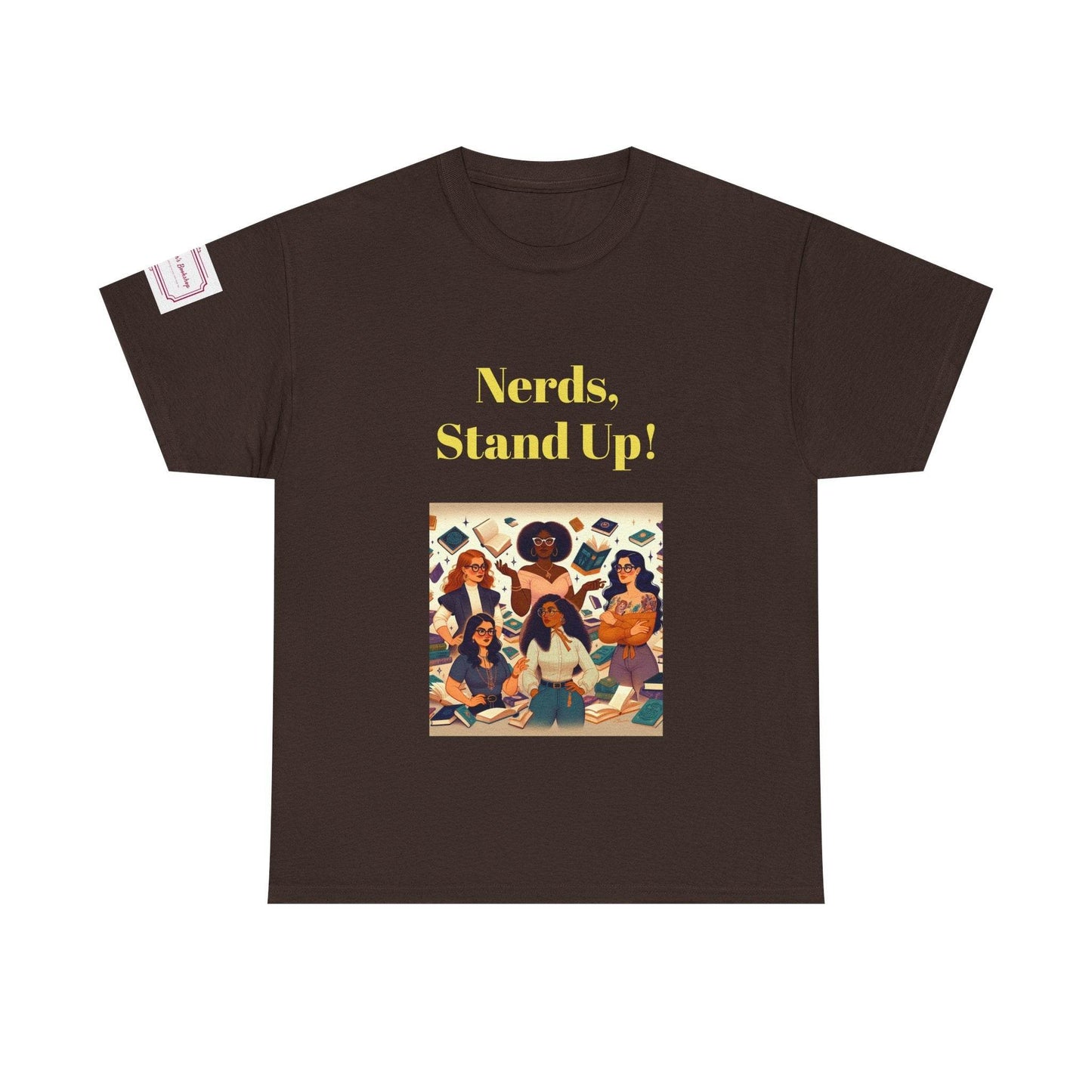 Nerds Stand Up - Unisex Heavy Cotton Tee - Book Lovers - The Dreamer's Bookshop.