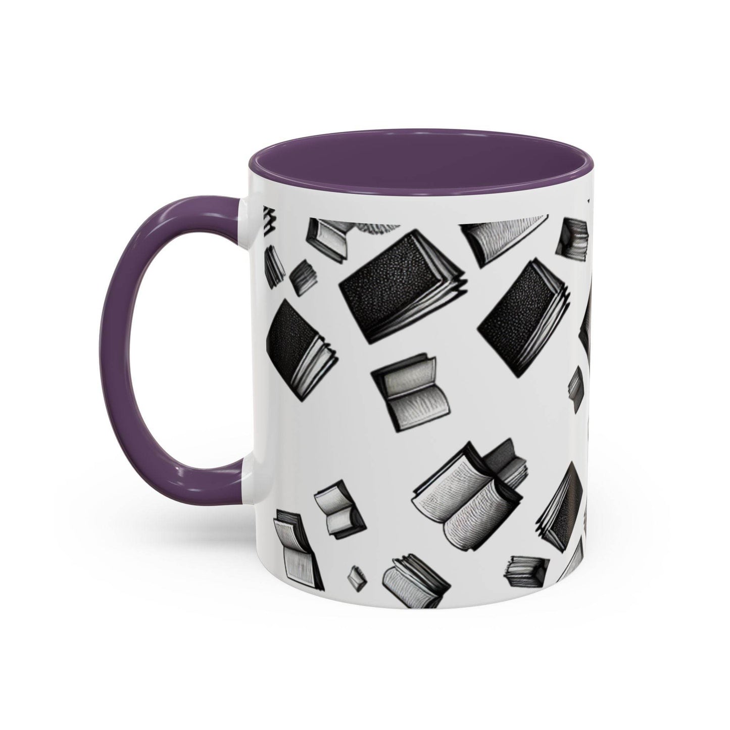 Books on My Mind Accent Coffee Mug - Perfect for Readers - The Dreamer's Bookshop.