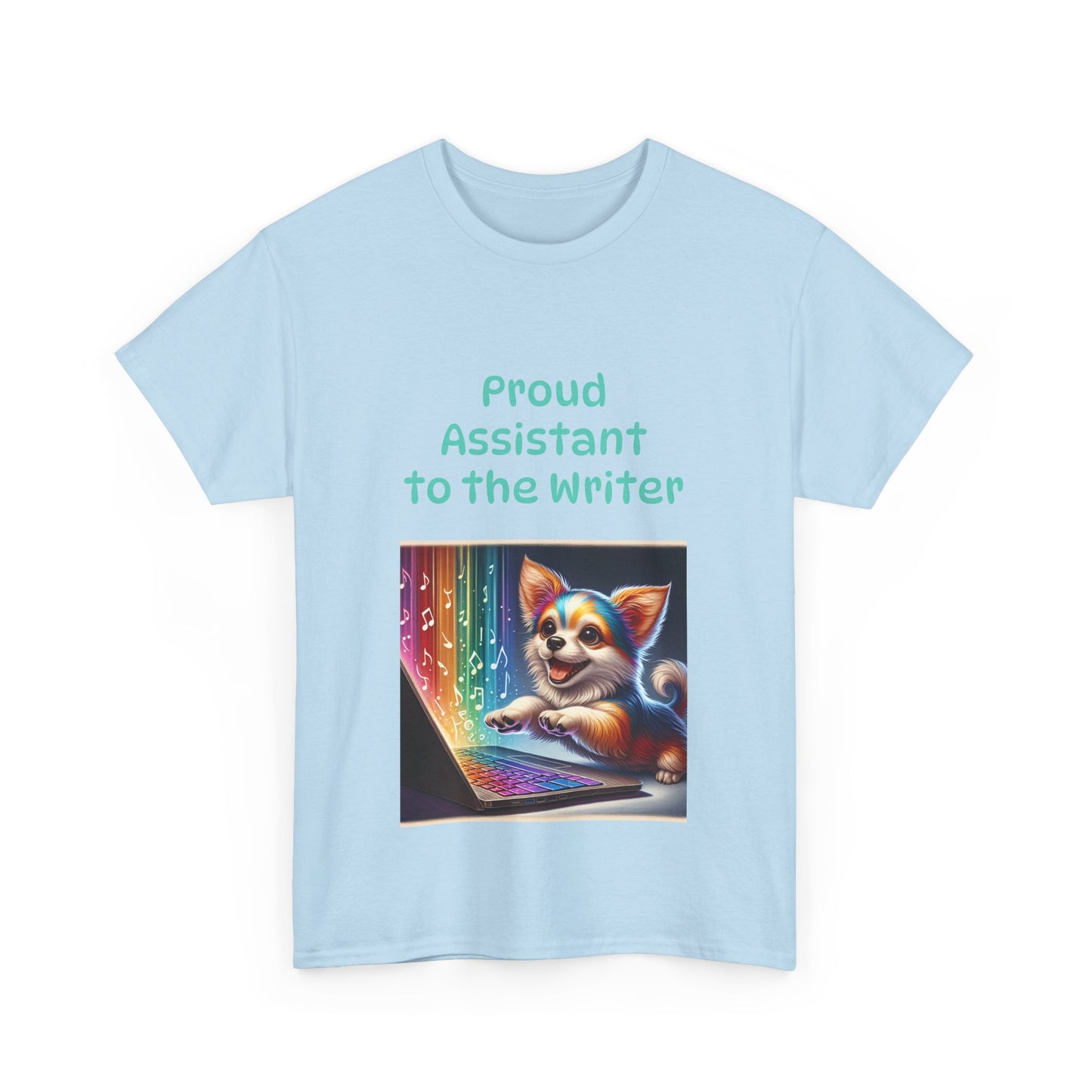 Book Lover's Unisex Heavy Cotton Tee - "Assistant Writer" - The Dreamer's Bookshop.