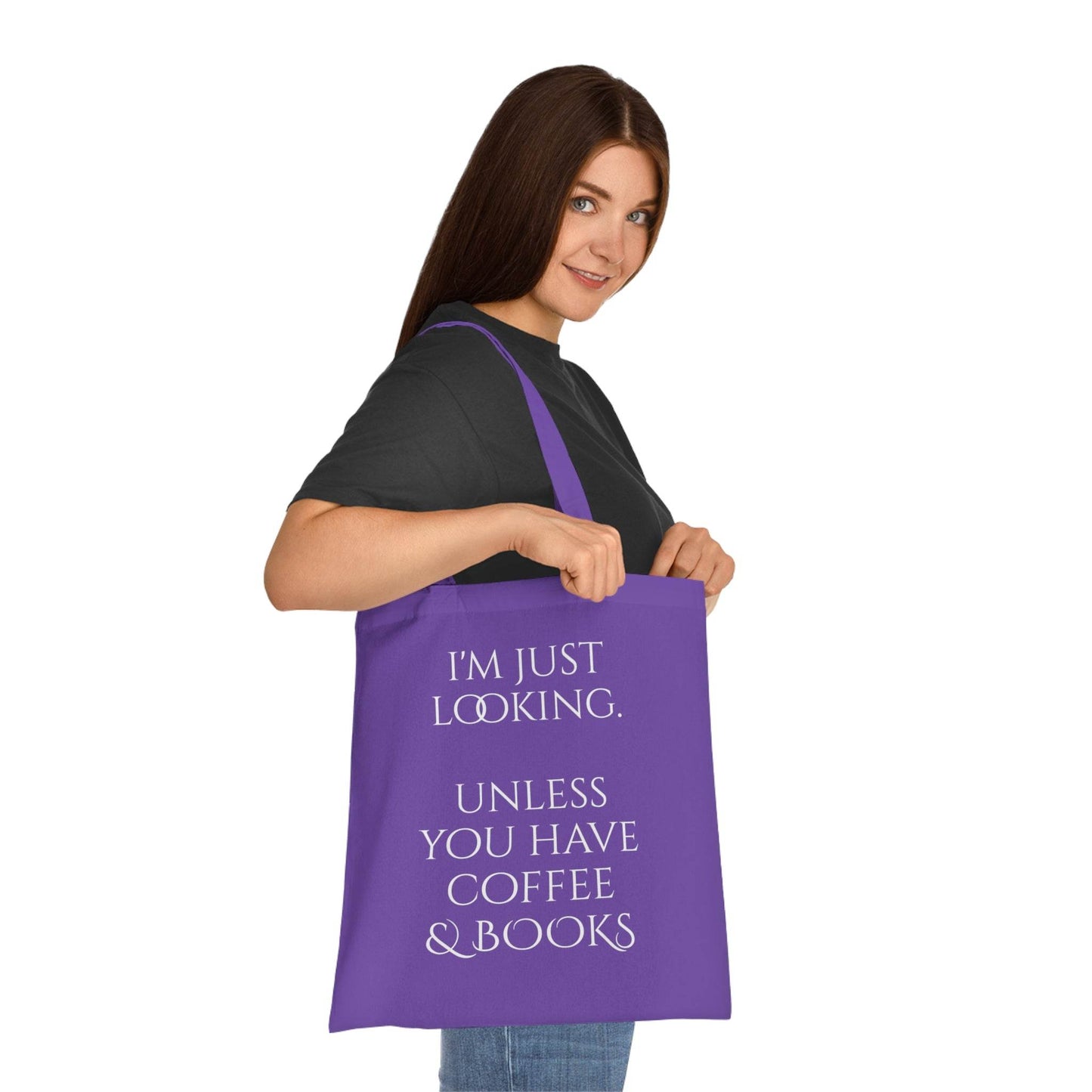 Coffee & Books Cotton Tote - Perfect for Book Lovers - The Dreamer's Bookshop.
