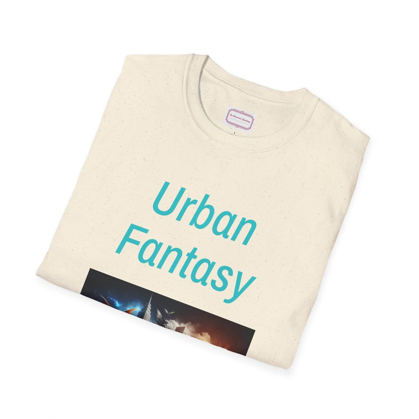 Urban Fantasy Unisex Softstyle T-Shirt - Creative Graphic Tee for Readers and Dreamers - The Dreamer's Bookshop.