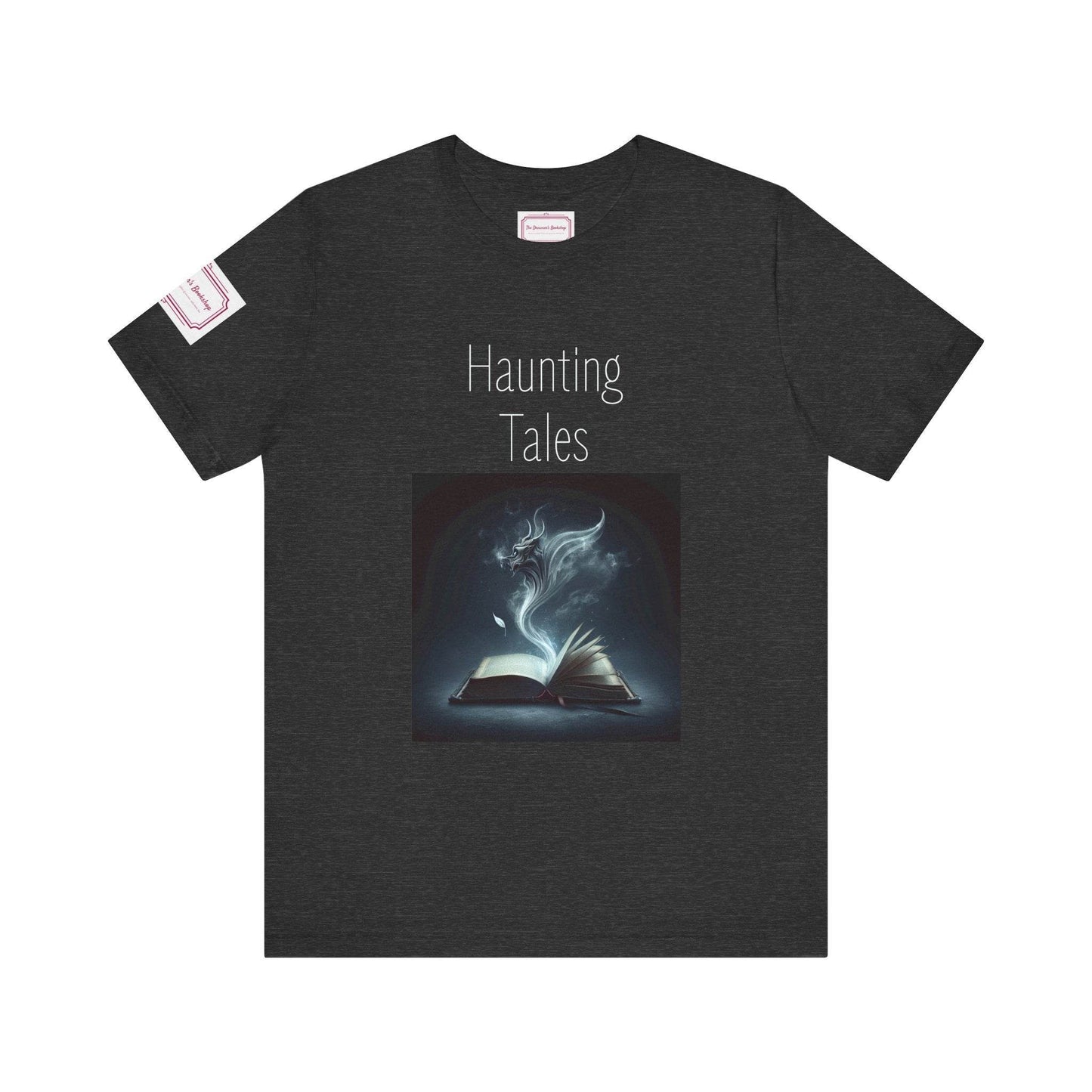 Haunting Tales Tee - Fun Short Sleeve Shirt for Writers & Book Lovers - The Dreamer's Bookshop.
