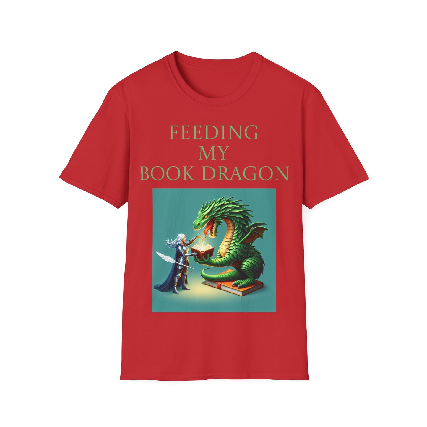 Unisex -Inspired T-Shirt - "Book Dragon" - Perfect for Book Lovers - The Dreamer's Bookshop.