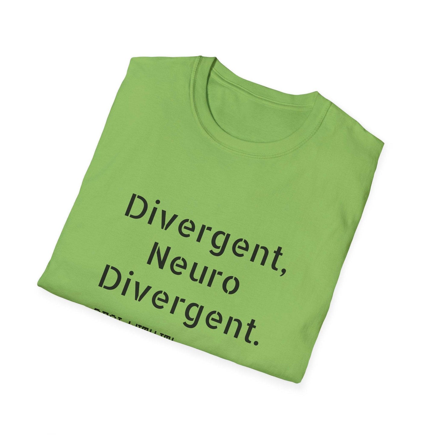 Divergent Neuro Divergent T-Shirt - Unisex Softstyle Tee - The Dreamer's Bookshop.