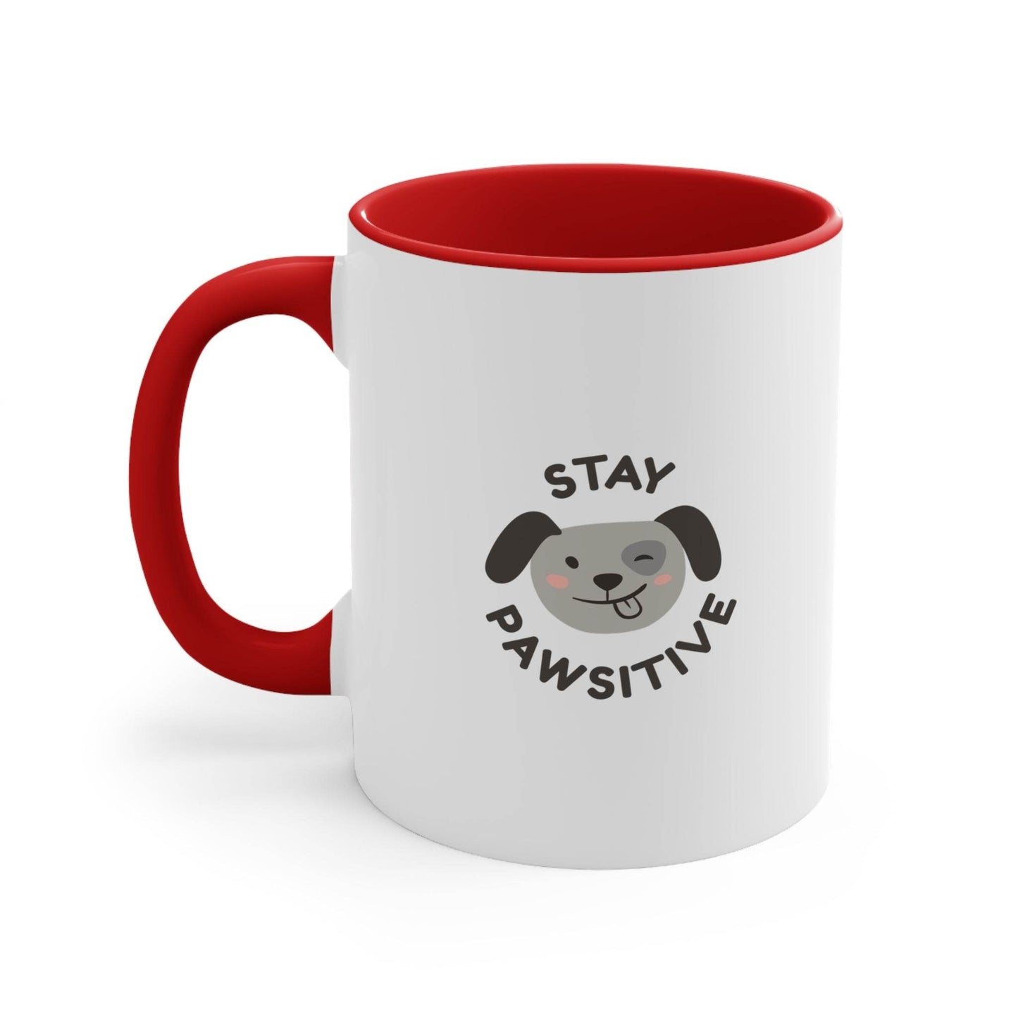 Funny Dog Pawsitive Mug - 11oz Drink and Behave Coffee Cup - The Dreamer's Bookshop.