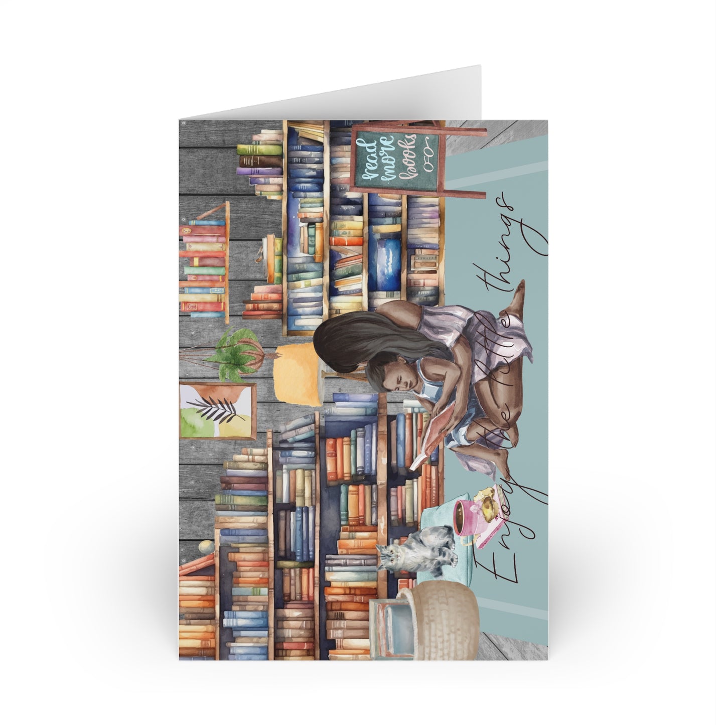 The Dreamer's Bookshop "Mom Reading" Enjoy the Little Things Card - The Dreamer's Bookshop.