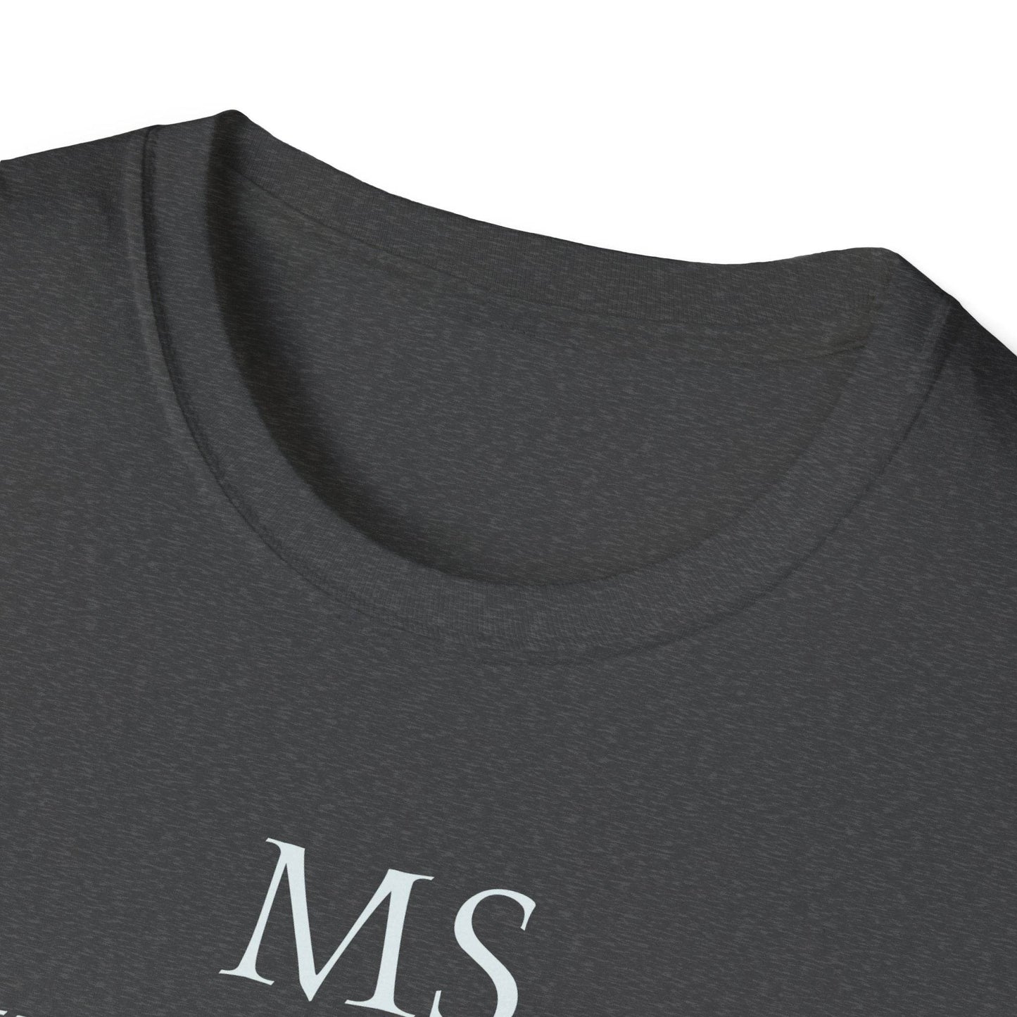 M.S. Warrior Unisex Softstyle T-Shirt - Empowering Graphic Tee for Women's Health Awareness - The Dreamer's Bookshop.