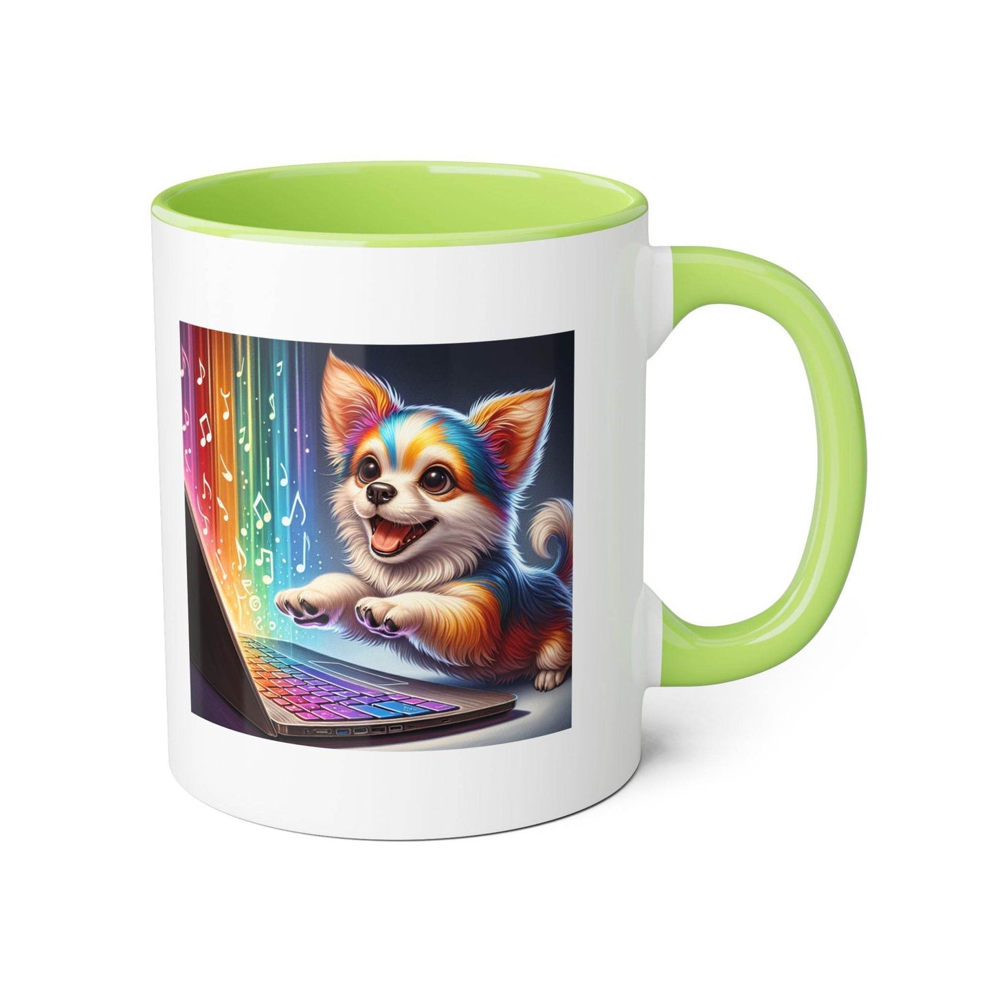 Funny Dog Writer Accent Mug - 11oz Coffee Cup for Book Lovers - The Dreamer's Bookshop.