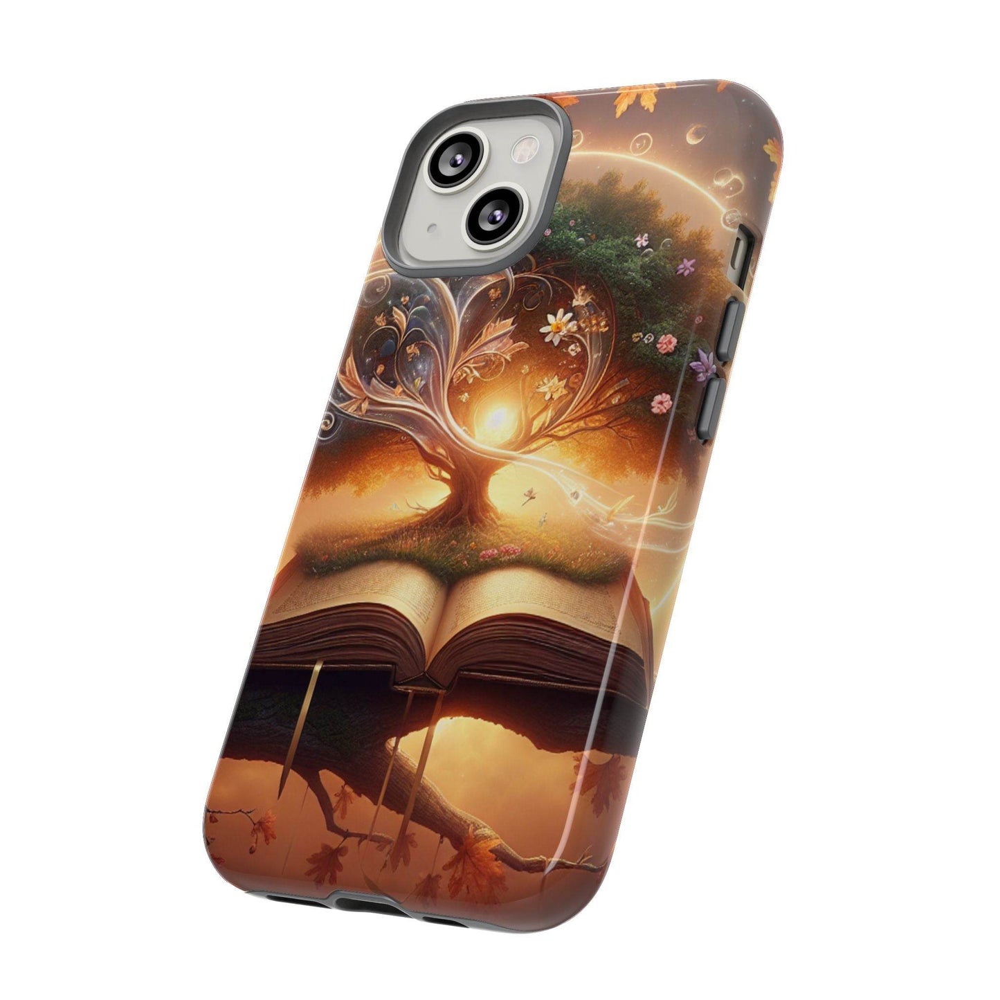 Nature-Inspired iPhone & Samsung Phone Case with Tree of Life Design - The Dreamer's Bookshop.