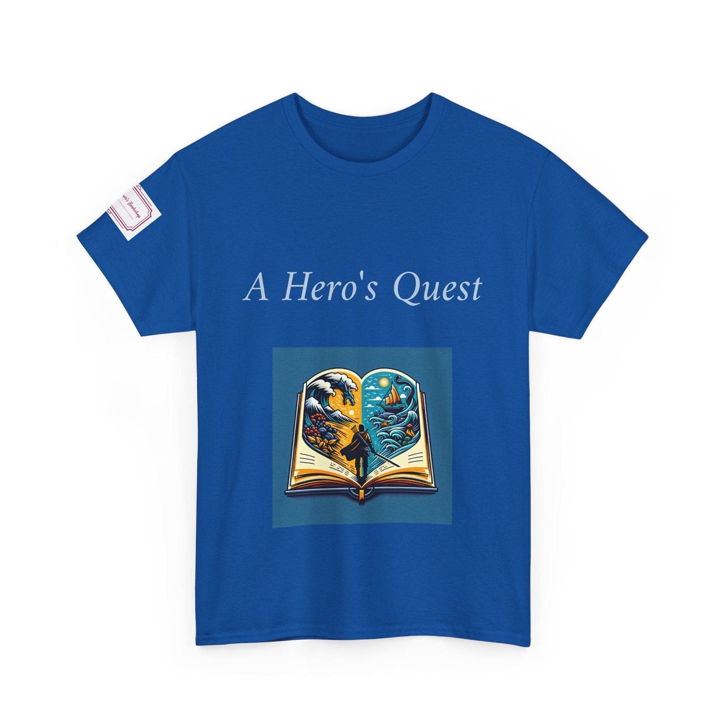 Adventure - Graphic Unisex Heavy Cotton Tee - Hero's Quest - The Dreamer's Bookshop.