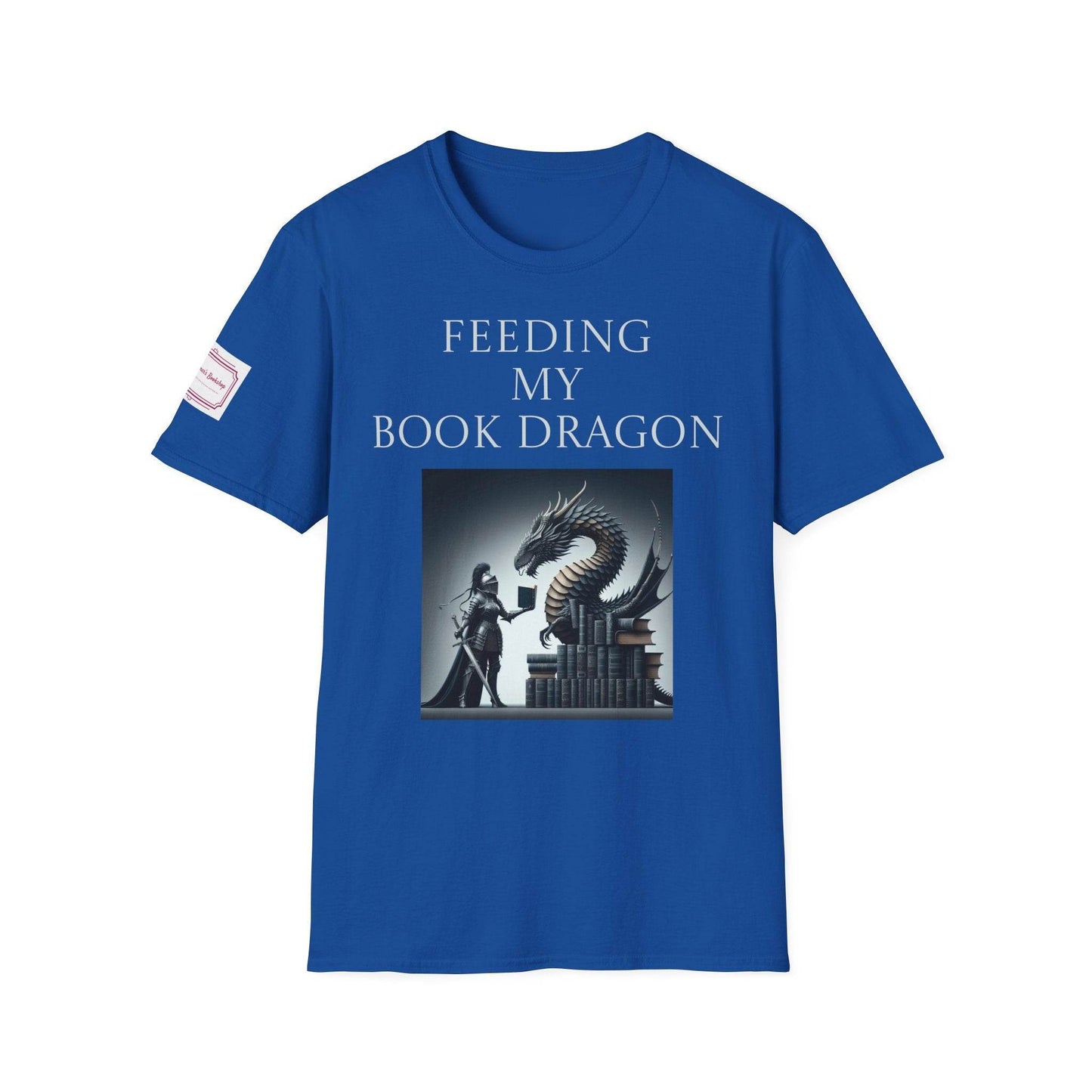 Inspirational Unisex Softstyle T-Shirt - 'Feeding' Book Lover Design - The Dreamer's Bookshop.