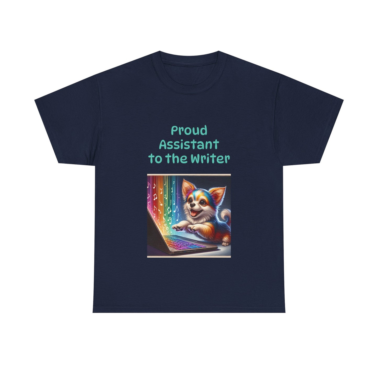 Book Lover's Unisex Heavy Cotton Tee - "Assistant Writer" - The Dreamer's Bookshop.