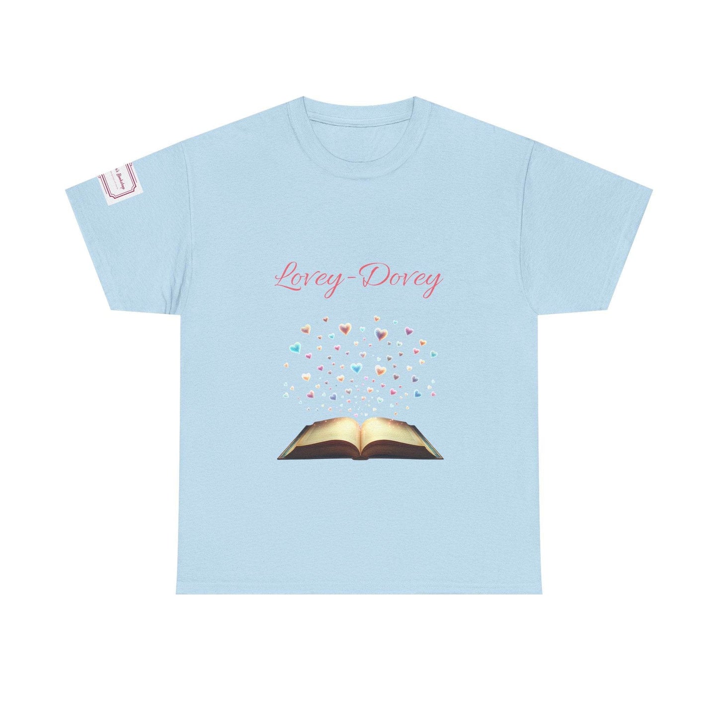 Lovey-Dovey - Graphic Unisex Heavy Cotton Tee - The Dreamer's Bookshop.