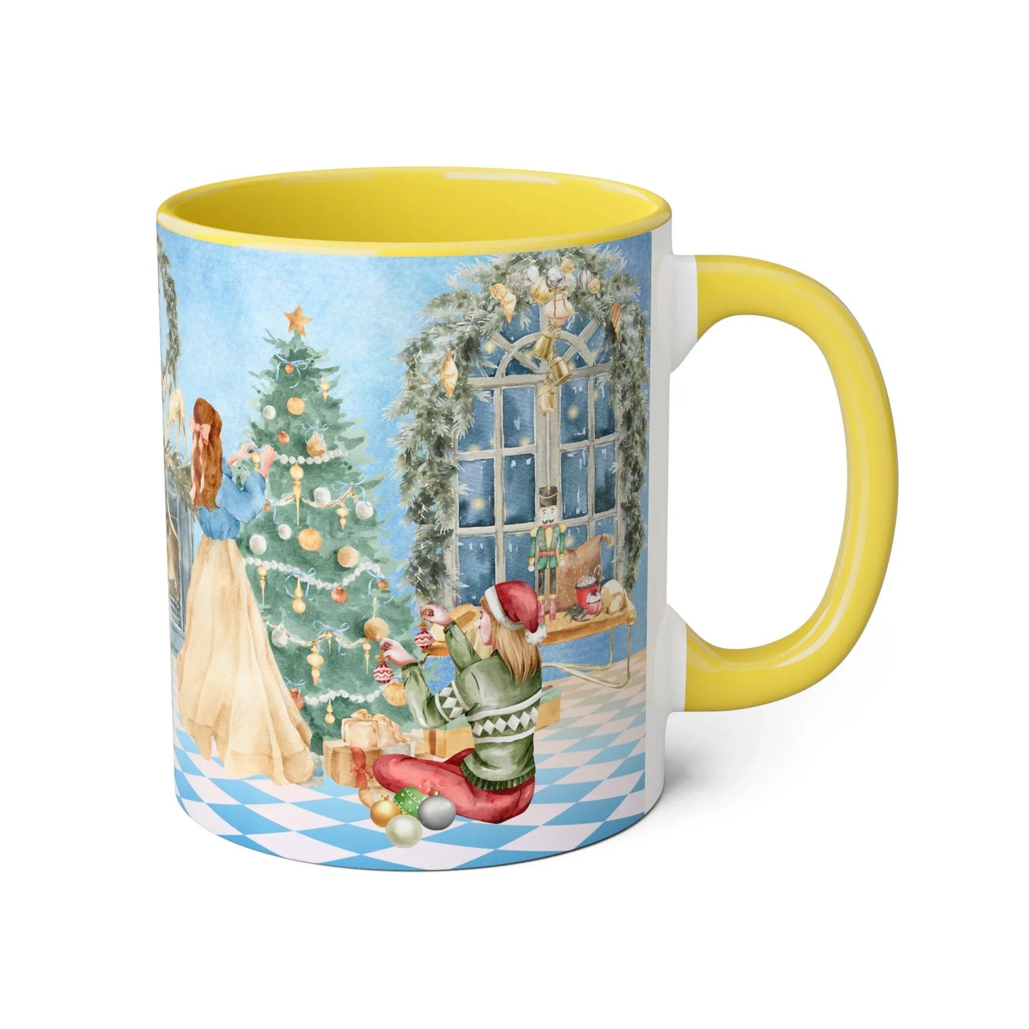 Christmas Tree Decoration Coffee Mug - 11oz Cup tis the Season - The Dreamer's Bookshop.