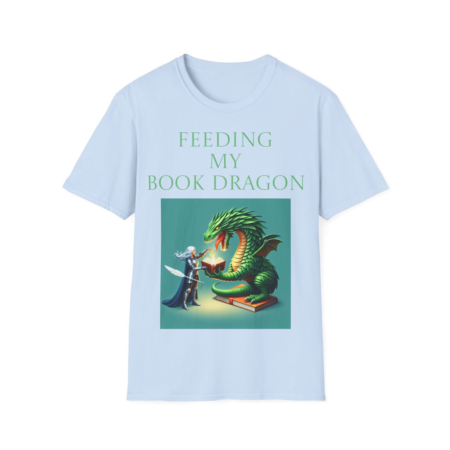 Unisex -Inspired T-Shirt - "Book Dragon" - Perfect for Book Lovers - The Dreamer's Bookshop.