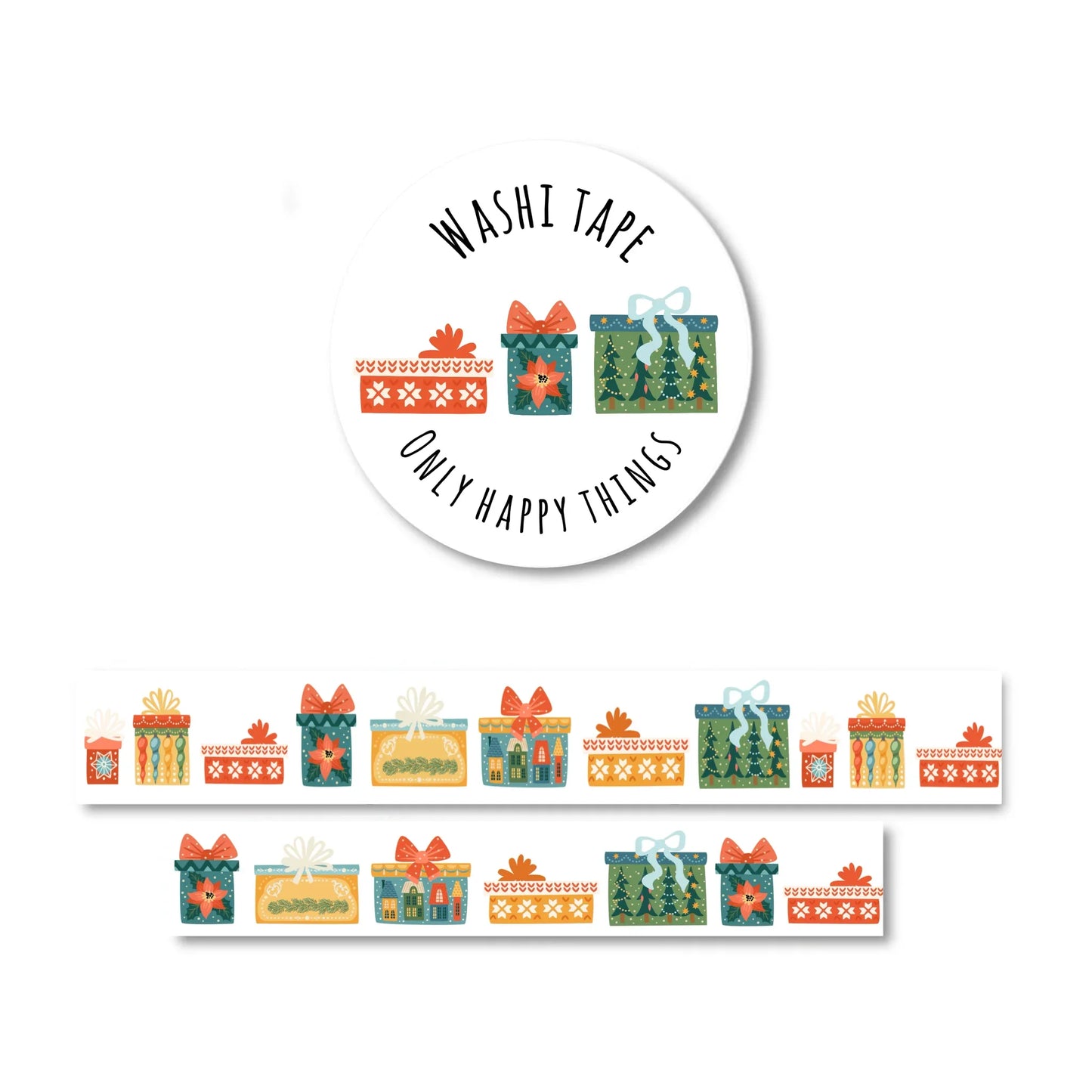 Only Happy Things Stationery - Washi tape kerstcadeaus - The Dreamer's Bookshop.