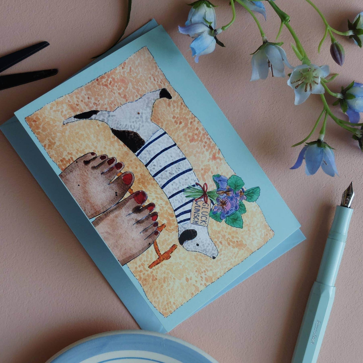 Wonder Of Today - Violet Door Mat wenskaart - The Dreamer's Bookshop.