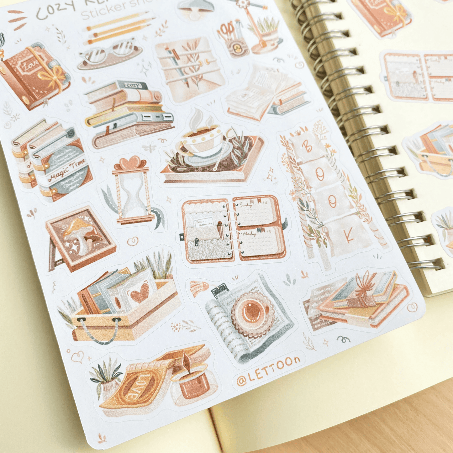 LETTOOn - Stickervel - Leestijd - The Dreamer's Bookshop.