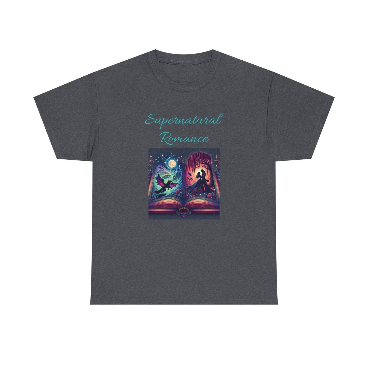 Fiction - Graphic Tee - Unisex Heavy Cotton T-Shirt - Supernatural Romance - The Dreamer's Bookshop.