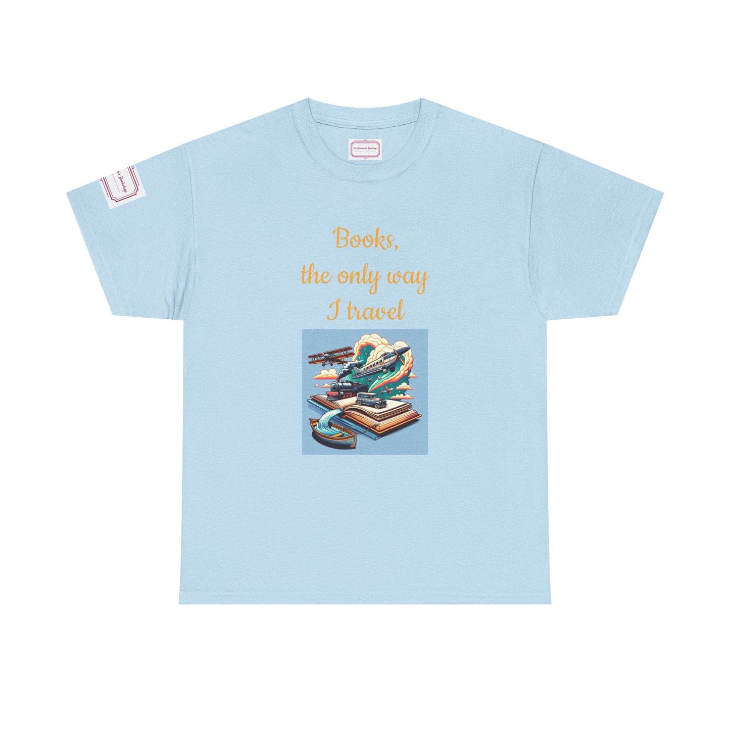 Travel - Unisex Heavy Cotton Tee - Perfect for Book Lovers - The Dreamer's Bookshop.