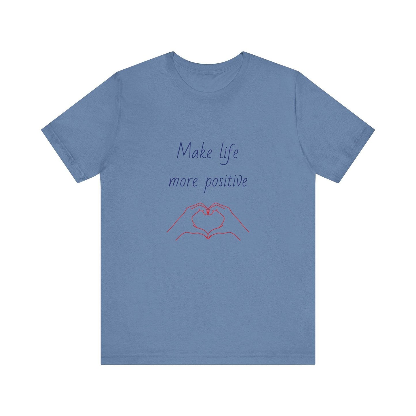 Positive Vibes Unisex Short Sleeve Tee - Make Life More Positive - The Dreamer's Bookshop.