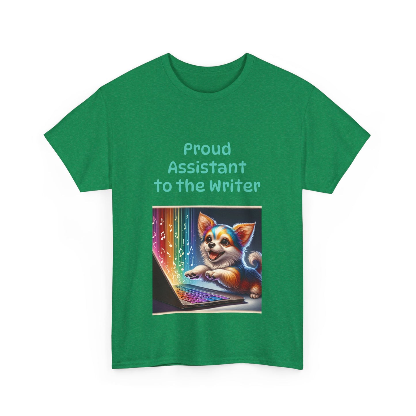 Book Lover's Unisex Heavy Cotton Tee - "Assistant Writer" - The Dreamer's Bookshop.