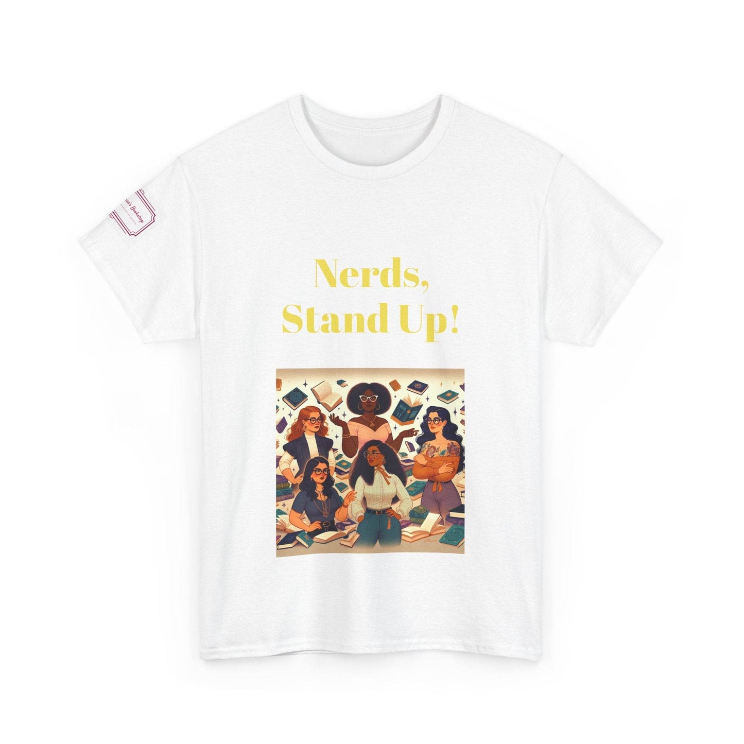 Nerds Stand Up - Unisex Heavy Cotton Tee - Book Lovers - The Dreamer's Bookshop.