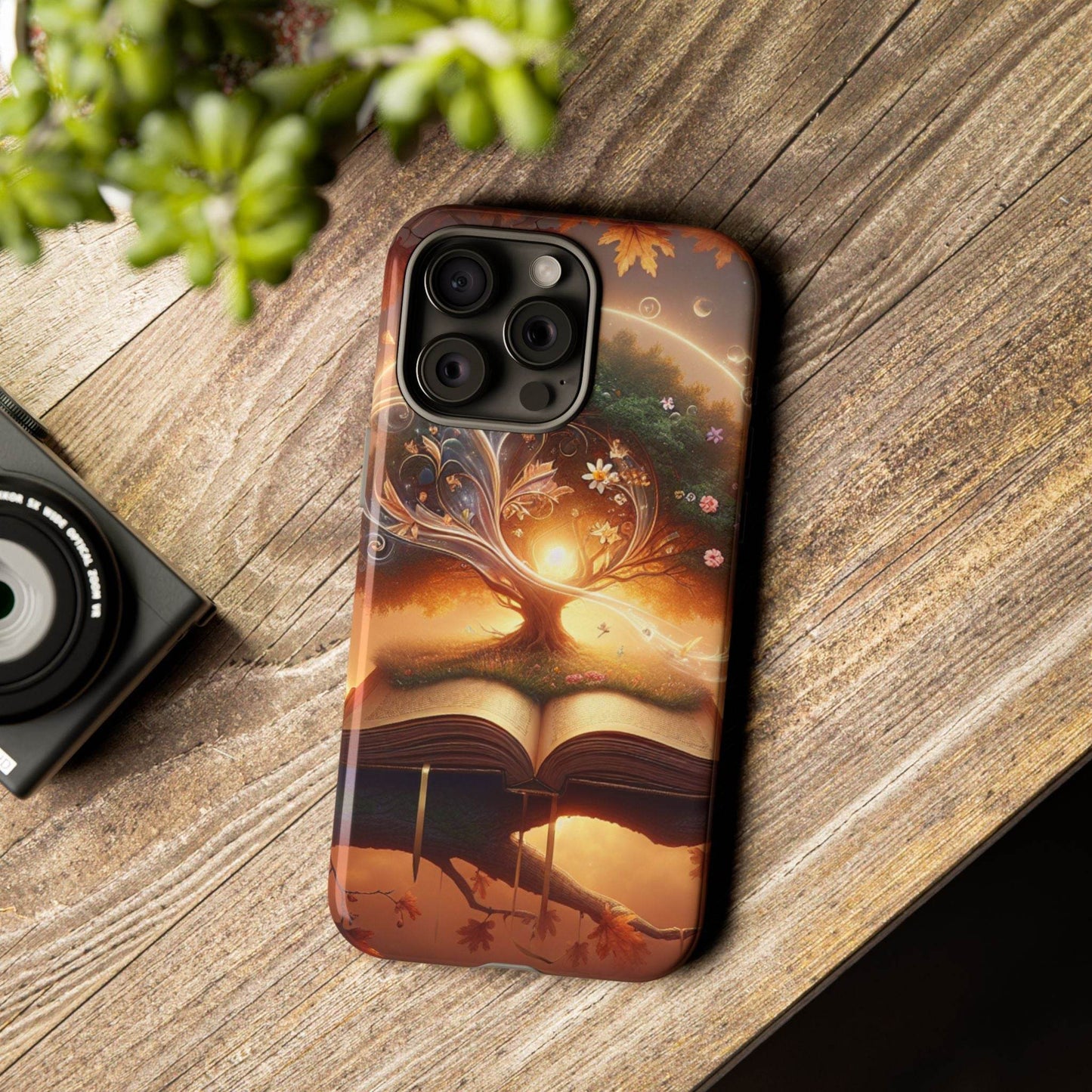 Nature-Inspired iPhone & Samsung Phone Case with Tree of Life Design - The Dreamer's Bookshop.