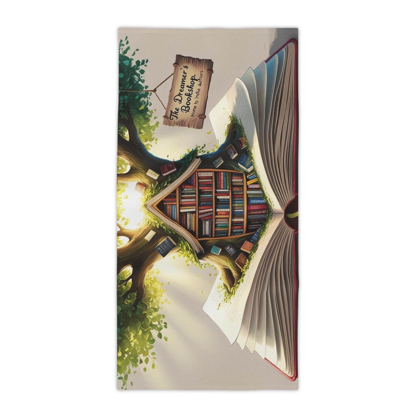 Literary Enchantment Beach Towel - Book Lover's Paradise - The Dreamer's Bookshop.