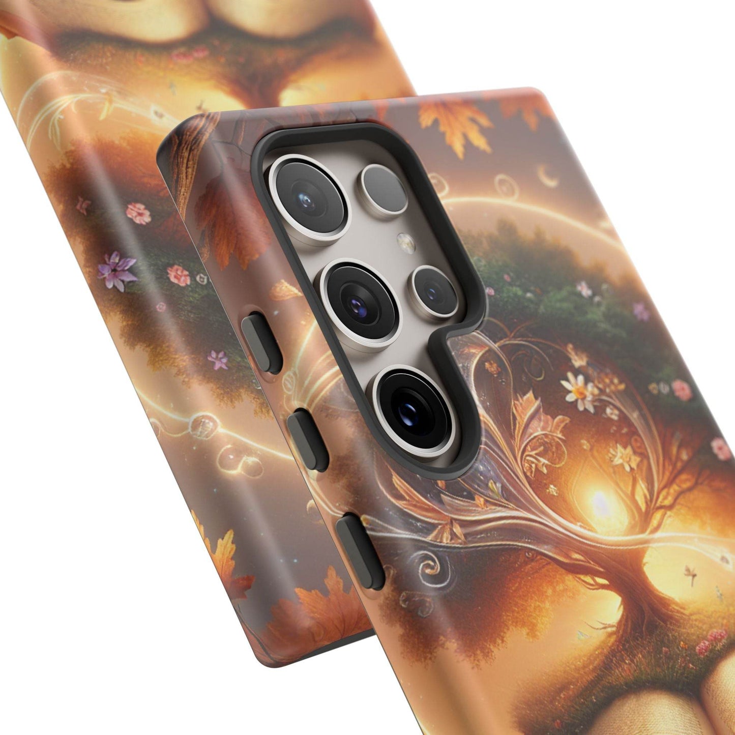 Nature-Inspired iPhone & Samsung Phone Case with Tree of Life Design - The Dreamer's Bookshop.