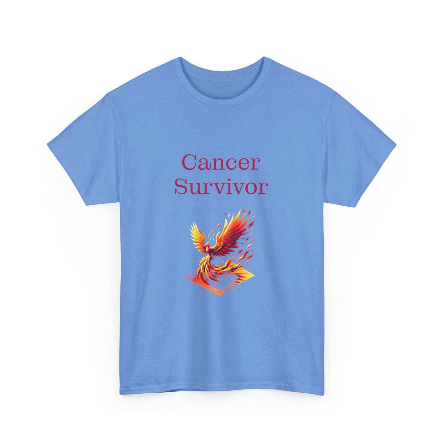 Cancer Survivor Unisex Heavy Cotton Tee - Inspirational Battle T-Shirt - The Dreamer's Bookshop.