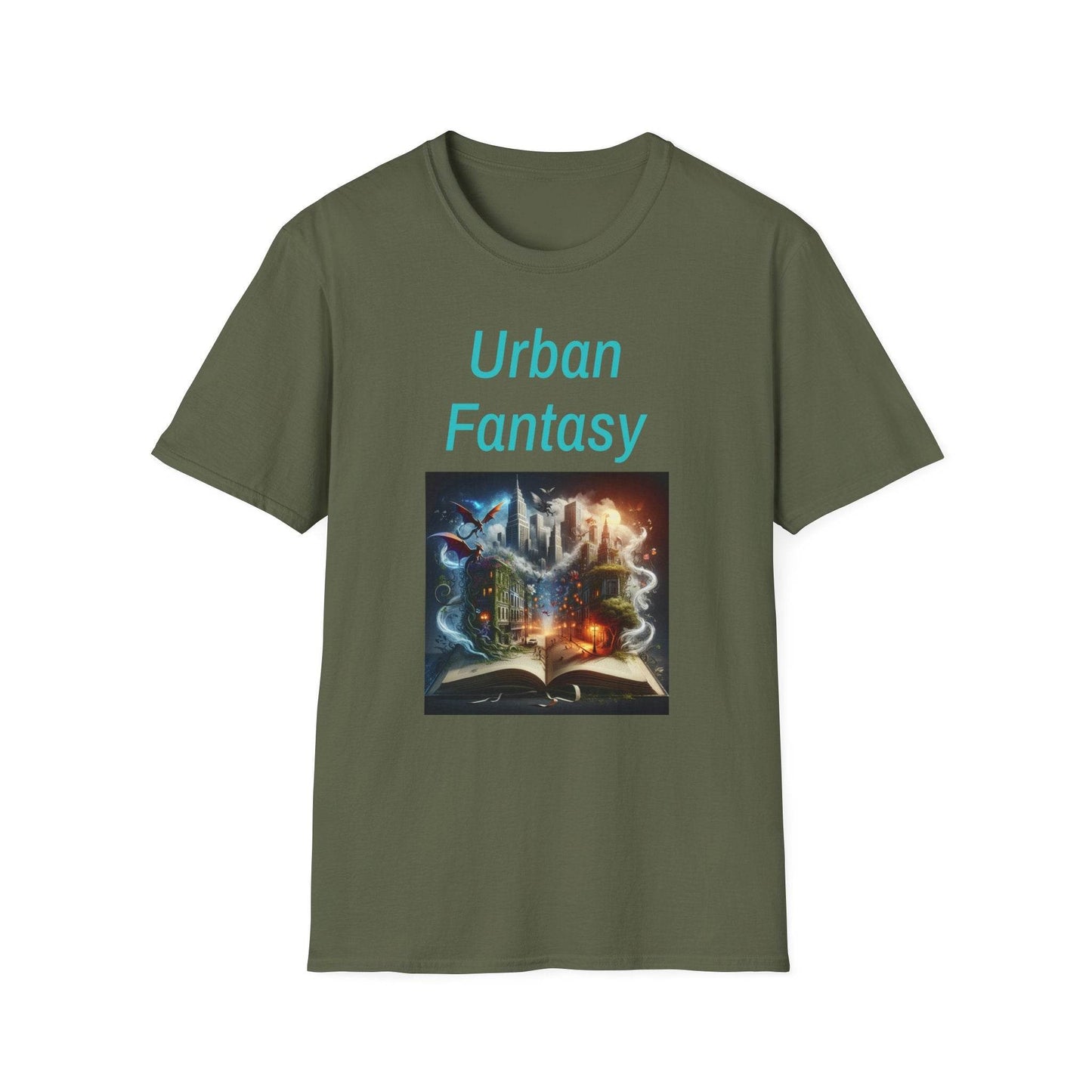 Urban Fantasy Unisex Softstyle T-Shirt - Dreamy Graphic Tee for Book Lovers - The Dreamer's Bookshop.