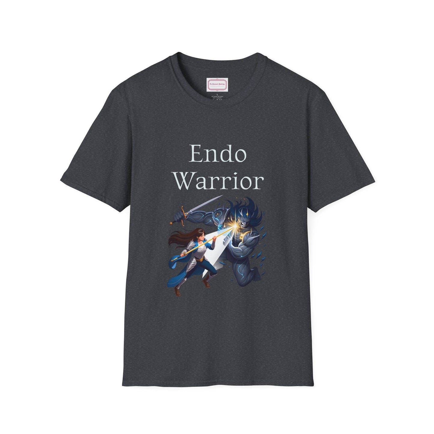 Endometriosis Warrior Unisex Softstyle T-Shirt - Embrace Your Battles - The Dreamer's Bookshop.