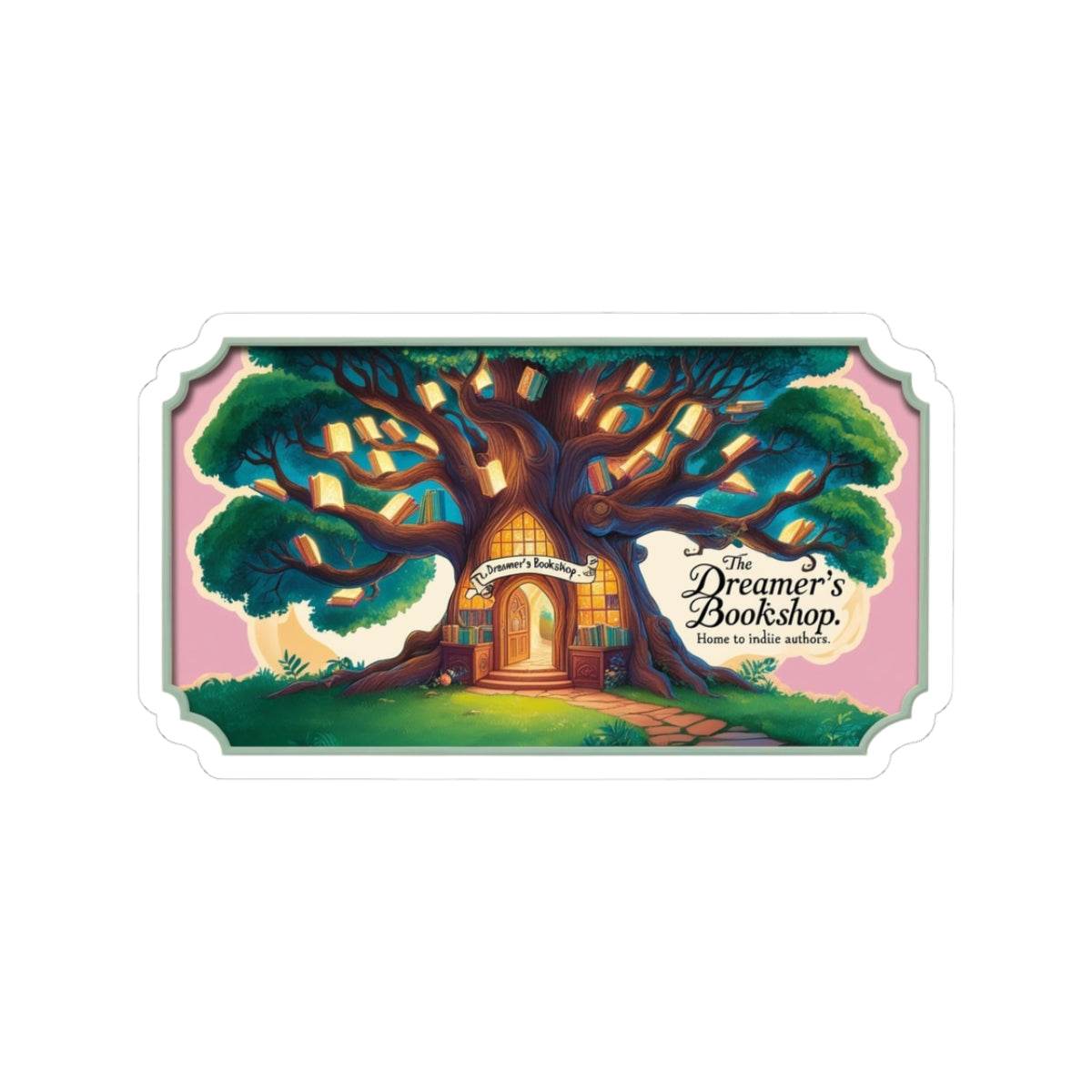 Home to Indie Authors Kiss-Cut Stickers | Book Lover Gift | Literary Decor - The Dreamer's Bookshop.