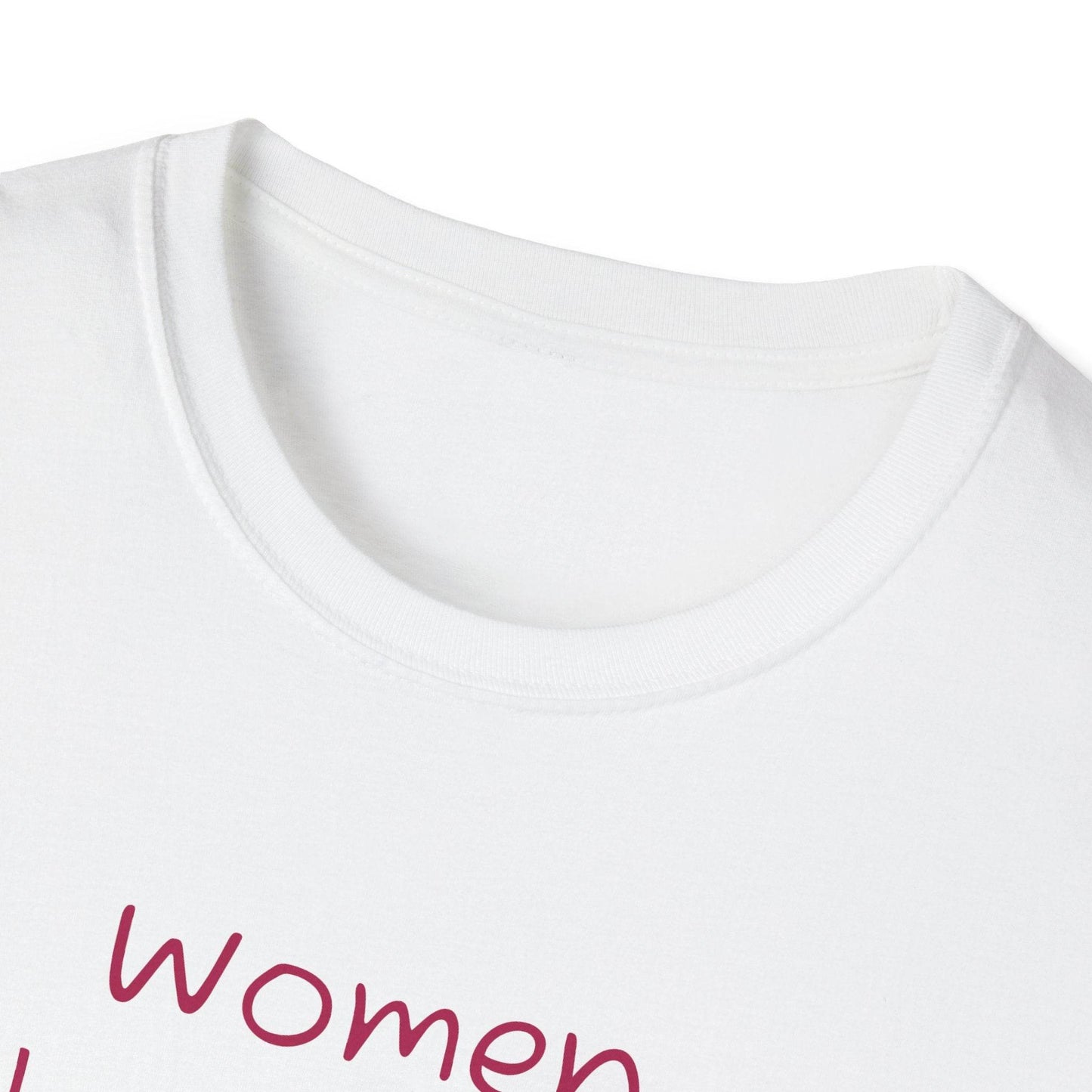 Inspirational Unisex Softstyle T-Shirt - 'Women' Motivational Design - The Dreamer's Bookshop.