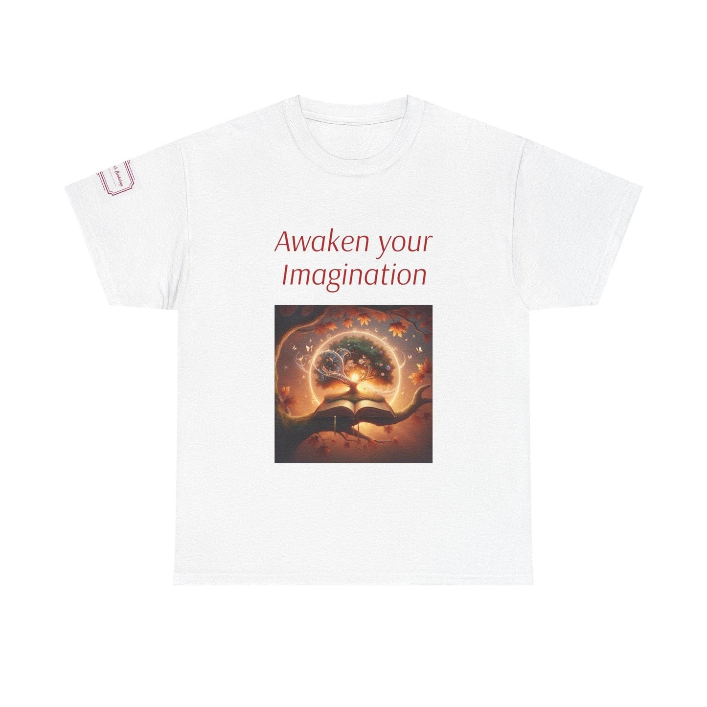 Awaken Your Imagination Unisex Heavy Cotton Tee - Inspiring Graphic T-Shirt for Creative Souls - The Dreamer's Bookshop.