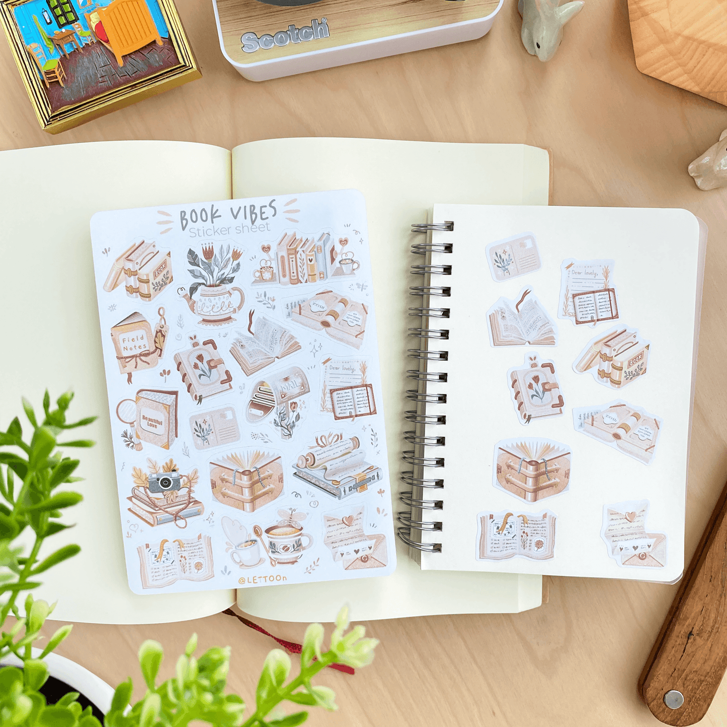 LETTOOn - Stickervel - Leestijd - The Dreamer's Bookshop.