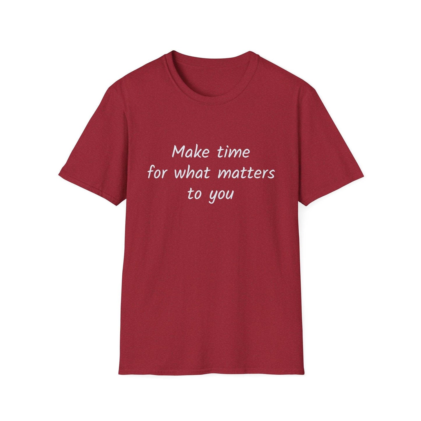 Inspirational Quote Unisex Softstyle T-Shirt - Make Time - The Dreamer's Bookshop.