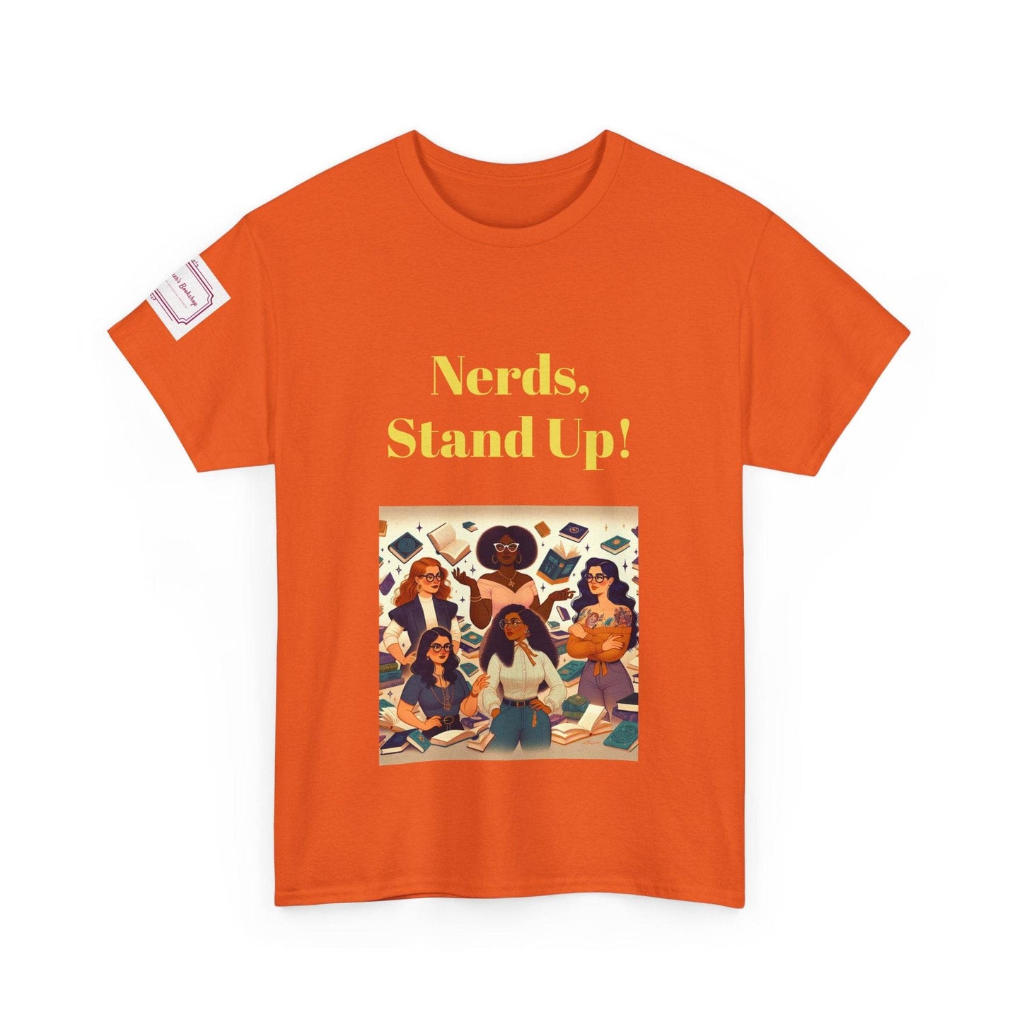 Nerds Stand Up - Unisex Heavy Cotton Tee - Book Lovers - The Dreamer's Bookshop.