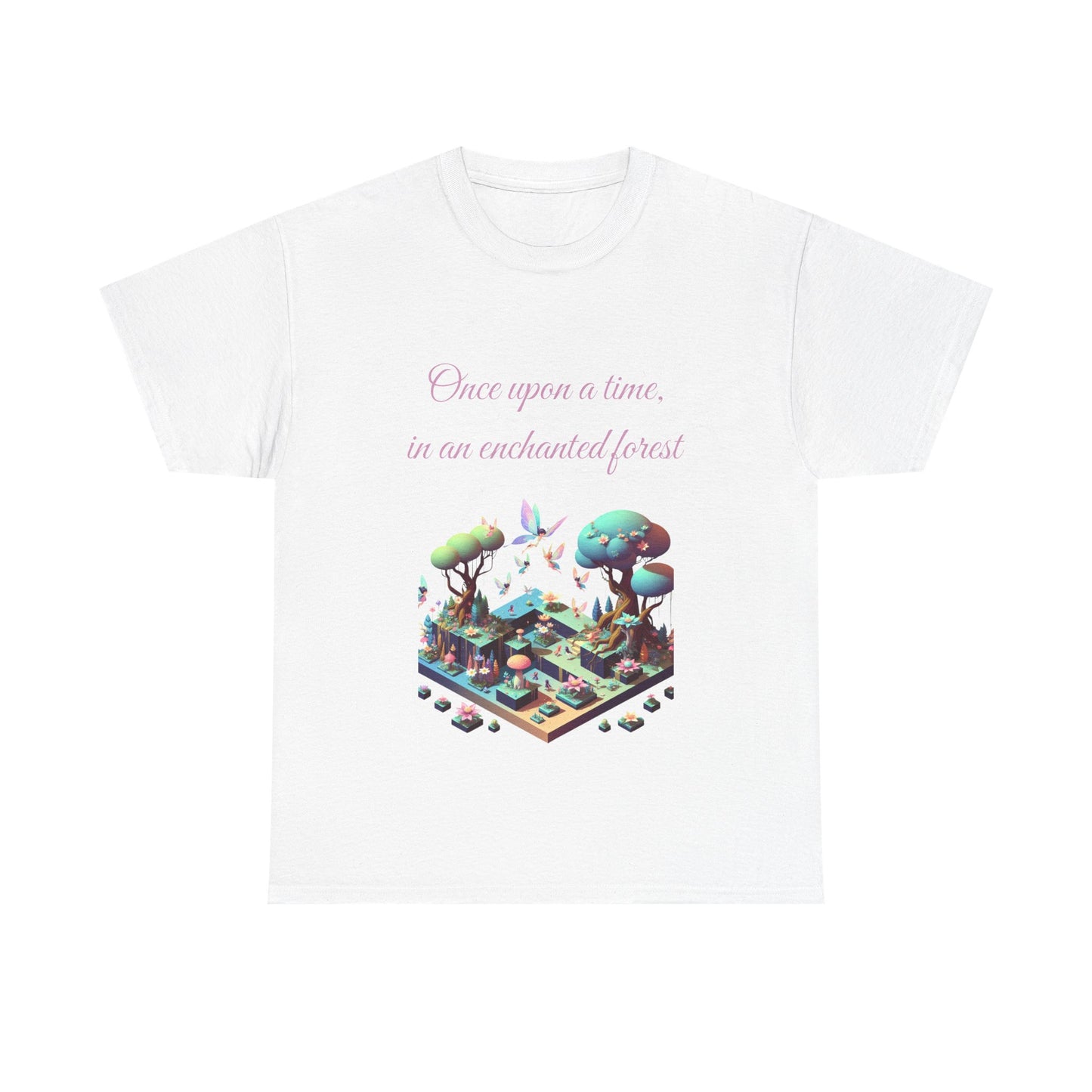 Book Lover's Unisex Heavy Cotton Tee - "Enchanted Forest" - The Dreamer's Bookshop.