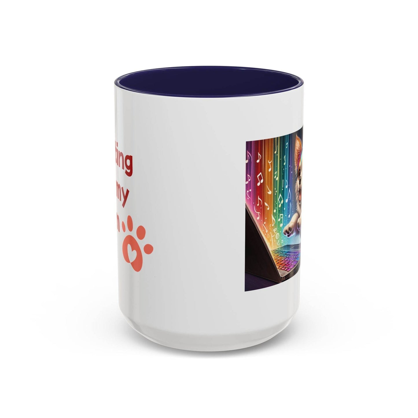 Cute Dog Writer Coffee Mug - 11 & 15oz for Book Lovers - The Dreamer's Bookshop.